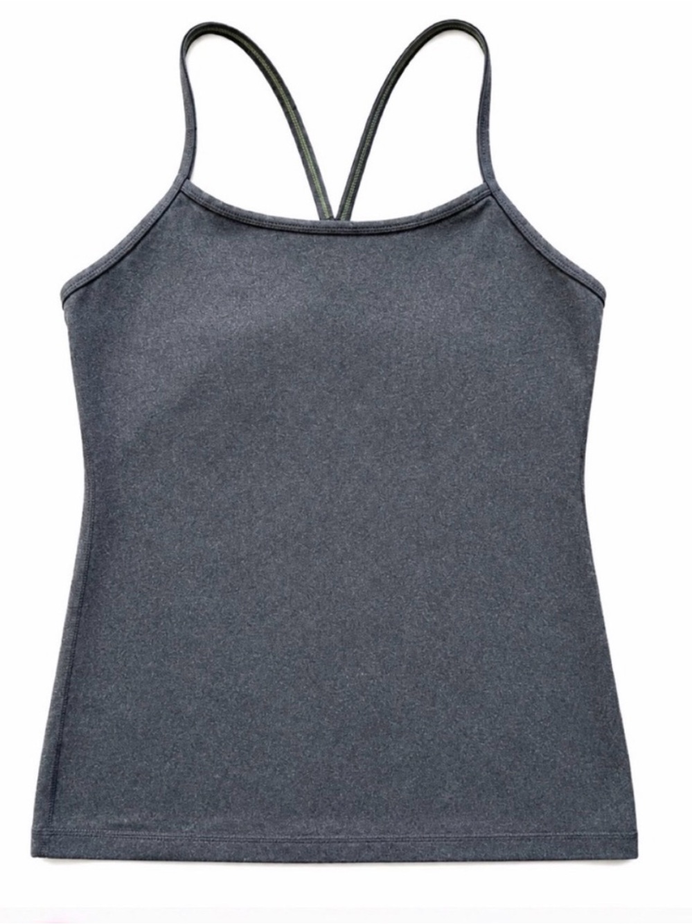 LULULEMON Power Y Tank - Charcoal Gray - Sz 6